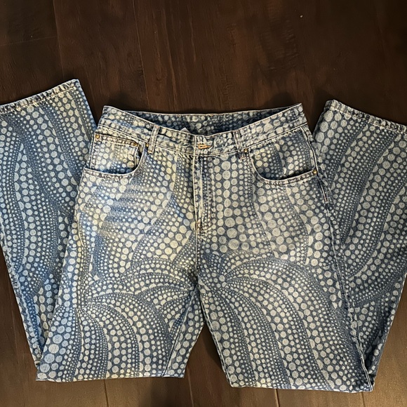 VERY RARE! Louis Vuitton Collection Yayoi Kusama Denim Jacket and Pants. - Picture 5 of 9